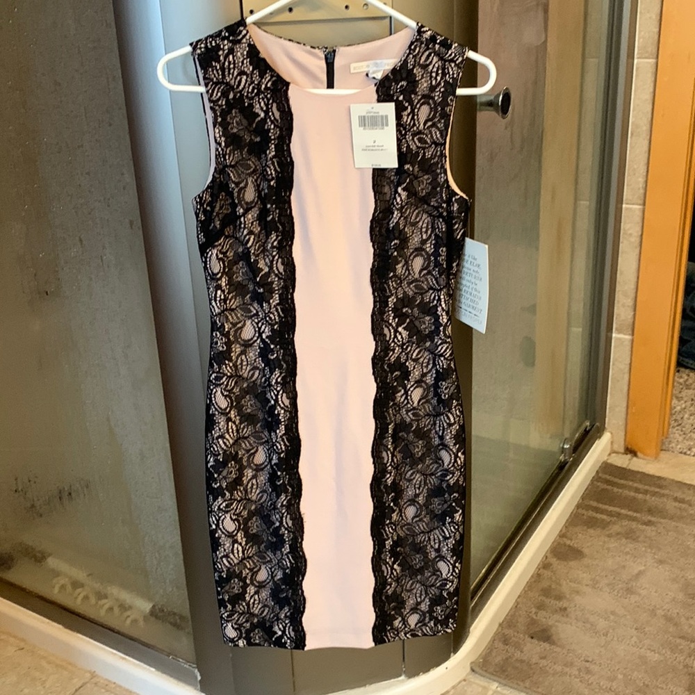 Lace sheath dress